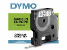 Tapekasette DYMO D1 Sort/Hvid 6mmx7m