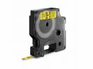 Tapekasette DYMO D1 Sort/Gul 6mmx7m