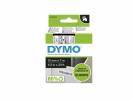 Tapekasette DYMO D1 Sort/Hvid 12mmx7m