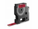 Tapekasette DYMO D1 Sort/R&Atilde;&cedil;d 12mmx7m
