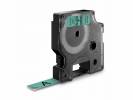 Tapekasette DYMO D1 Sort/Gr&oslash;n 12mmx7m
