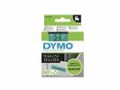 Tapekasette DYMO D1 Sort/Gr&oslash;n 12mmx7m