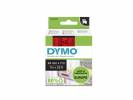 Tapekasette DYMO D1 Sort/R&oslash;d 24mmx7m