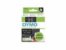 Labeltape DYMO D1 53721 S0721010 24mmx7m hvid p&aring; sort