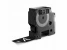 Labeltape DYMO D1 53721 S0721010 24mmx7m hvid p&aring; sort
