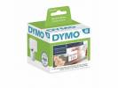 Disketteetiketter Dymo hvid 54x70mm 320stk/pak 99015