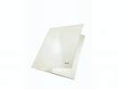 Mappe pap Leitz WOW A4 hvid m/3 klapper & elastik