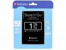 Harddisk Verbatim 1TB 2,5" USB 3.0 53023 sort