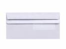 Kuverter m/rude hvid 110x220mm M65 13367 DS 500stk/kasse