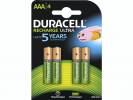 Batteri Duracell genopladelig AAA 4stk/pk 800mAh