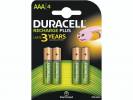 Batteri Duracell genopladelig AAA 4stk/pk 750mAh