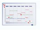Planl&aelig;gningstavle Legamaster Uge-planner 4900 600x900mm