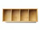 Servietboks Duni bambus 4 rum 36x14cm