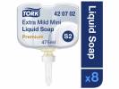 S&aelig;be Tork Premium Mild S2 uden parfume hvid 0,475ml
