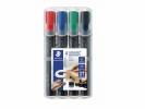 Marker STAEDTLER Lumocolor ass. 2-5mm skr&Atilde;&yen; spids 4stk/s&Atilde;&brvbar;t