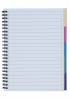 Kollegieblok Bantex m/spiral A5+ 5in1 linjeret 5x15ark