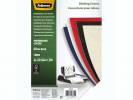 Kartonforside Fellowes A4 250g bl&Atilde;&yen; Linen Texture 100stk/pak