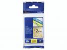 Labeltape Brother TZePR831 12mmx8m sort p&Atilde;&yen; guld lamineret