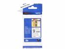 Labeltape Brother TZe-N221 9mmx8m sort p&Atilde;&yen; hvid ulamineret