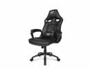 Kontorstol Extreme L33T PU sort Gaming Mid Level