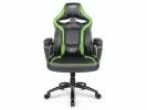 Kontorstol Extreme L33T PU gr&Atilde;&cedil;n/sort Gaming Mid Level