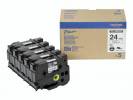 Labeltape Brother HGe-151V5 24mmx8m sort p&Atilde;&yen; klar 5stk/pak