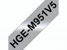 Labeltape Brother HGe-M951V5 24mmx8m sort p&Atilde;&yen; mats&Atilde;&cedil;lv 5stk/pak