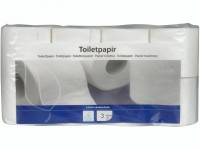 Toiletpapir 3-lags hvid nyfiber 9,5cmx18m 64rul/kar