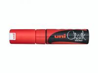 Chalkmarker Uni-ball PWE-8K rød stregbr. 8mm