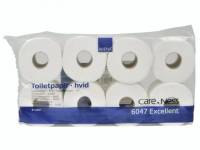 Toiletpapir Care-Ness 3-lags hvid 9,75cmx34,2m 72rul/kar