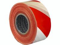 Afspærringsbånd rød/hvid 75mmx500m