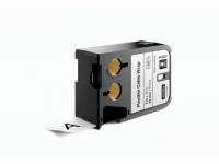 Labeltape DYMO XTL 24mmx5,5m sort på hvid kabelomvikling