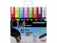 Whiteboard- og Chalkmarker Uni Chalk PWE-5M 8stk 1,8-2,5mm