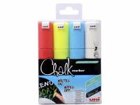 Whiteboard- og Chalkmarker Uni Chalk PWE-8K 4stk 8mm