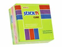 Notes Stick'N Mini Cube grøn/neon pastel 51x51mm 250blade