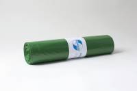 Affaldssække plastik grøn 700x1100mm Luksus 25stk/rul