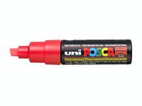 Paint marker Uni Posca PC-8K fluo red 8mm