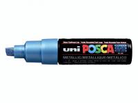 Paint marker Uni Posca PC-8K metallic blue 8mm