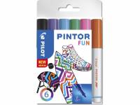 Marker Pilot Pintor assorteret fine Fun Mix 6stk/pak