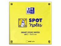 Notes Oxford Spot Sticky gul 76x76mm 80blade