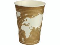 Bæger World Art 14,7cm Ø11,45cm brun PLA/pap 32oz 940ml 25stk/pak