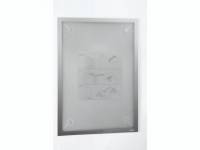 Skilt Duraframe Wallpaper A3 sølv aftagelig inforamme 1stk