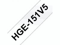 HG tape 24mm black on clear (5)
