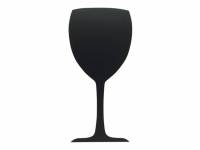 V&aelig;gtavle Securit Silhouet Glas sort