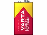 Batteri Varta Longlife Max Power 9V 1stk/pak blister