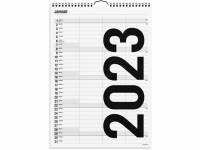 Familiekalender Black & White 3 kolonner 2023 0665 20