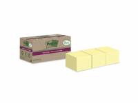 Post-it Super Sticky Recycle Canarygul 76x76mm 14+4blk