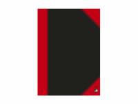 Kinabog Bantex med linjer A4 sort/rød 96 blade 70g