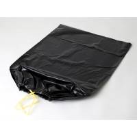 Affaldssække m/snoretræk plastik sort 700x1100mm Luksus 10stk/rul