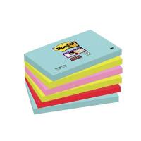 Post-it blok Super Sticky ass. 76x127mm 6blk/pak Miami